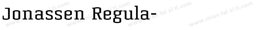 Jonassen Regula字体转换